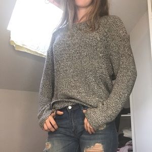 Abercrombie & Fitch size M heathered grey sweater